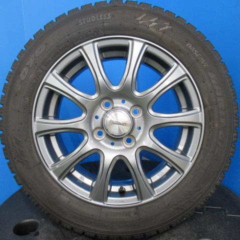 中古 TOYO OBSERVE GARIT GIZ 165/65R14 79Q 2021年製造 スタッドレスタイヤ 中古 ウエッズ AMALIA 14インチ 5.5J インセット45 4本セット！