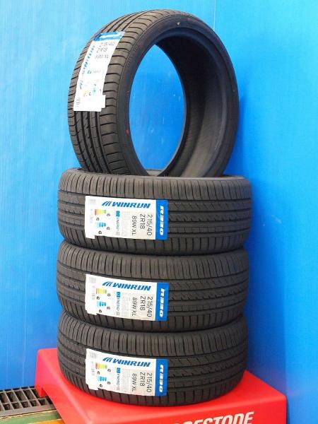 86 GR86 BRZ プリウス等 新品 夏 24年製 WINRUN ウィンラン R330 215/40R18 89W XL タイヤのみ 4本セット 条 ZN6 ZN8 ZVW30 ZC6 ZD8