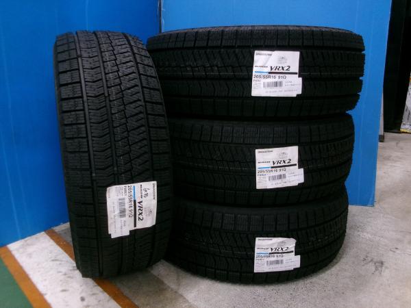 ◆2023年製国産未使用スタッドレス4本セット◆ブリヂストンブリザックVRX2 205/55R16インチ◆カローラリーフインプレッサVWゴルフなど 江田