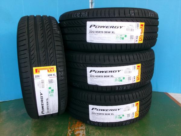 ◆2025年製新品夏タイヤ4本セット◆ピレリパワジー 225/45R19インチ◆マツダ6アテンザC-HRミニクロスオーバーBMW X2など PIRELLI 江田