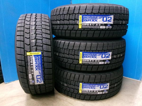 ◆2025年製国産新品スタッドレス4本セット◆ダンロップウィンターマックスWM02 215/50R17インチ◆レヴォーグジェイドプリウスαなど 江田