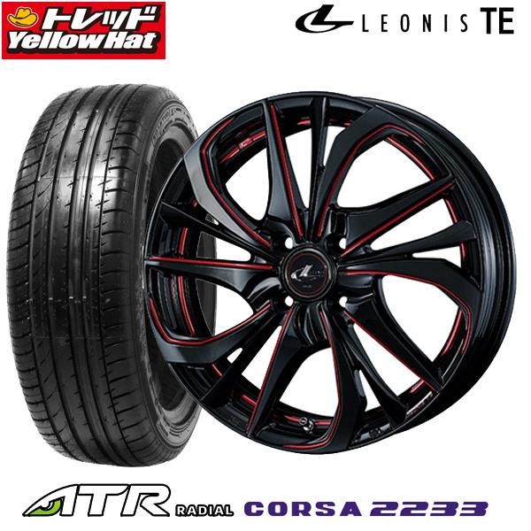 【取付対象】LEONIS TE レオニス 17インチ 205/45R17 海外製サマータイヤセット Wedsホイール お取り寄せ商品 新品 送料無料 2019年発売モデル bB ノート デミオ♪