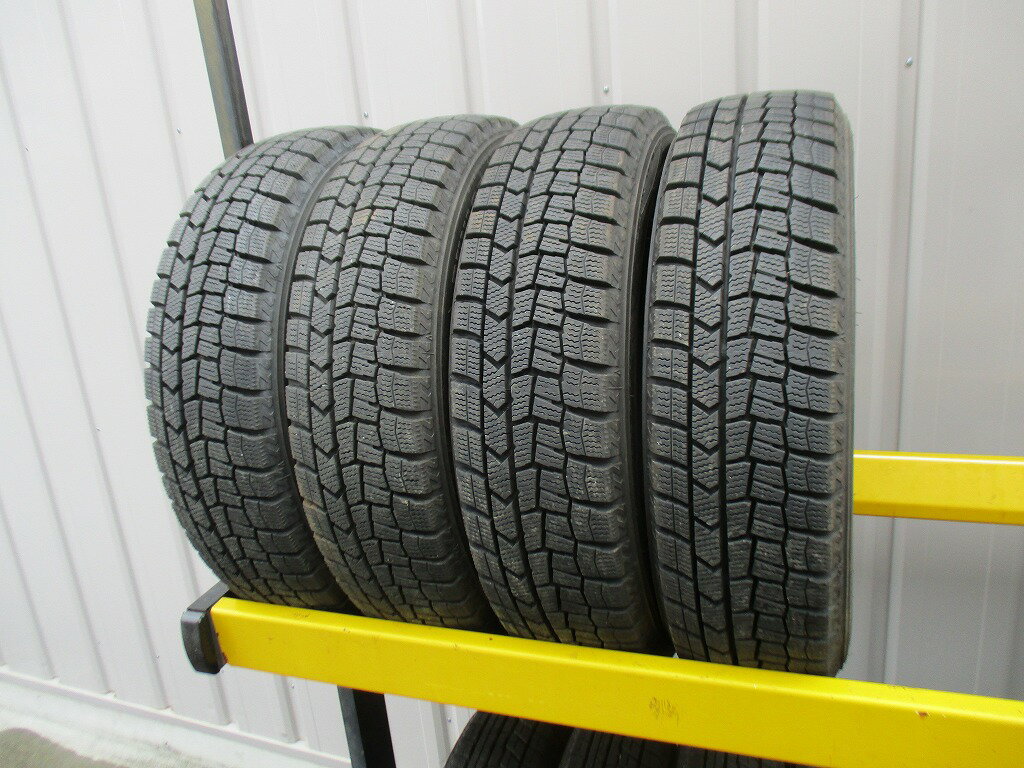 ★☆155/65R14 75Q ダンロップ WINTER MAXX WM02 スタッドレス 2022年製 4本 送料込 T69231211☆★インボイス領収書発行可能