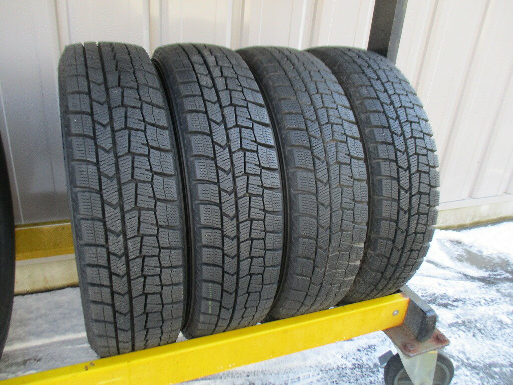 DUNLOP - ★☆155/65R14 75Q ダンロップ WINTER MAXX WM02 スタッドレス 2021年製 4本 送料込 T71420119☆★インボイス領収書発行可能