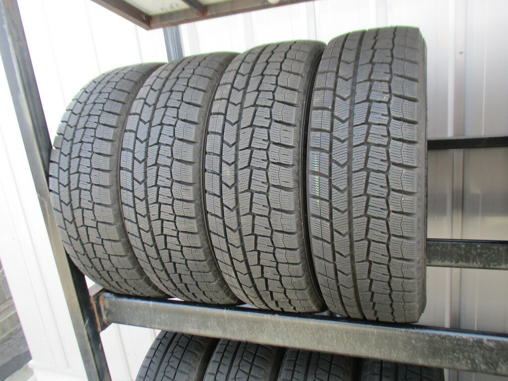 ★☆185/60R15 84Q ダンロップ WINTER MAXX WM02 スタッドレス 4本 送料込 T72340130☆★インボイス領収書発行可能