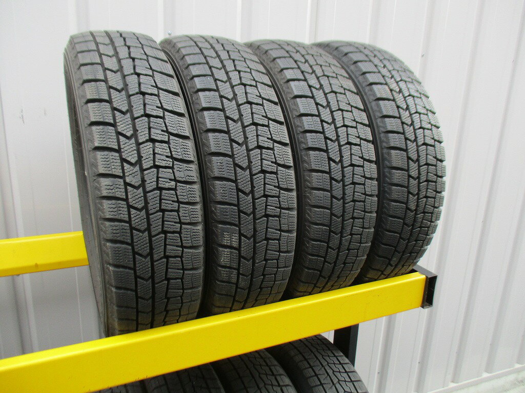 ★☆155/65R14 75Q ダンロップ WINTER MAXX WM02 スタッドレス 2021年製 4本 送料込 T73130207☆★インボイス領収書発行可能