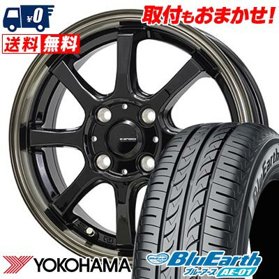 175/60R16 82H YOKOHAMA BluEarth AE-01 G・SPEED P-08 サマータイヤホイール4本セット 【取付対象】