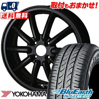 185/70R14 88S YOKOHAMA ヨコハマ BluEarth AE-01F ブルーアース AE01F ALGERNON Fenice RX1 アルジェノン フェニーチェ RX1 サマータイヤホイール4本セット【取付対象】