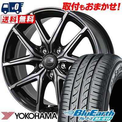 205/60R16 92H YOKOHAMA ヨコハマ BluEarth AE-01F CEREBRO FT05 セレブロ FT05 サマータイヤホイール4本セット 【取付対象】
