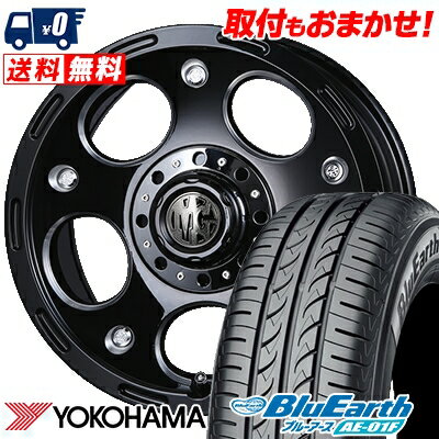 215/60R16 95H YOKOHAMA ヨコハマ BluEarth AE-01F ブルーアース AE01F MG DEMON MG デーモン サマータイヤホイール4本セット【取付対象】