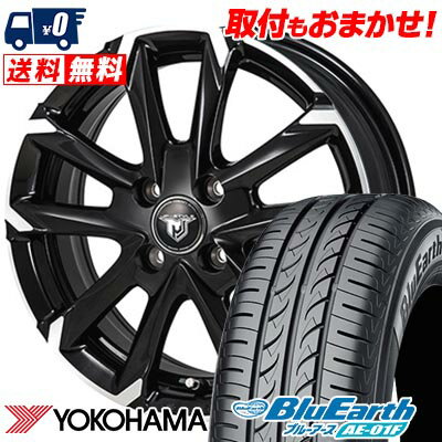 185/65R14 86S YOKOHAMA ヨコハマ BluEarth AE-01F JP STYLE MJ-V ジェイピースタイル MJ-V サマータイヤホイール4本セット 【取付対象】