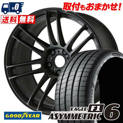 215/45R17 91Y XL Goodyear EAGLE F1 ASYMMETRIC 6 WORK EMOTION ZR7 サマータイヤホイール4本セット 【取付対象】