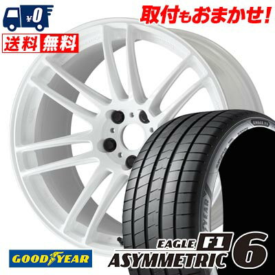 245/45R19 102Y XL Goodyear EAGLE F1 ASYMMETRIC 6 WORK EMOTION ZR7 サマータイヤホイール4本セット 【取付対象】