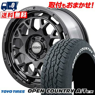 215/70R16 100H TOYO TIRES OPEN COUNTRY A/T EX TEAM DAYTONA M9+ SPEC M サマータイヤホイール4本セット 【取付対象】