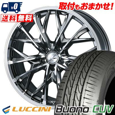 215/65R16 102V LUCCINI Buono CUV LEONIS MV サマータイヤホイール4本セット 【取付対象】