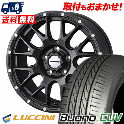 235/55R18 104V LUCCINI Buono CUV MUDVANCE 08 サマータイヤホイール4本セット 【取付対象】