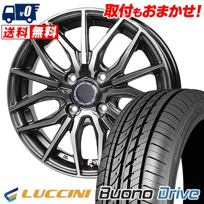 155/65R14 75H LUCCINI Buono Drive Precious AST M4 サマータイヤホイール4本セット 【取付対象】