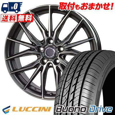 205/55R16 91V LUCCINI Buono Drive Precious AST M4 サマータイヤホイール4本セット 【取付対象】