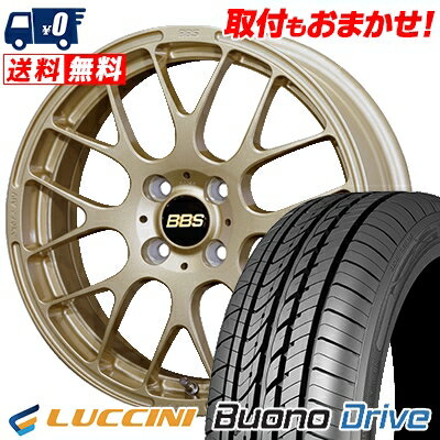 185/55R15 82V LUCCINI Buono Drive BBS RP サマータイヤホイール4本セット 【取付対象】