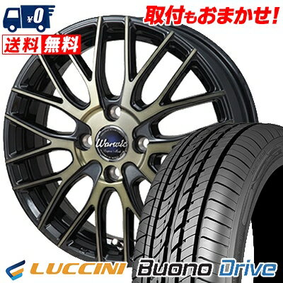 185/55R15 82V LUCCINI Buono Drive Warwic Empress Mesh サマータイヤホイール4本セット 【取付対象】