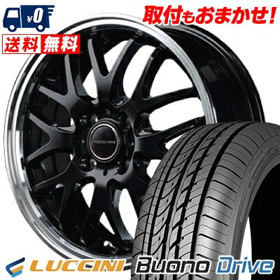 185/55R15 82V LUCCINI Buono Drive VERTEC ONE EXE10 サマータイヤホイール4本セット 【取付対象】