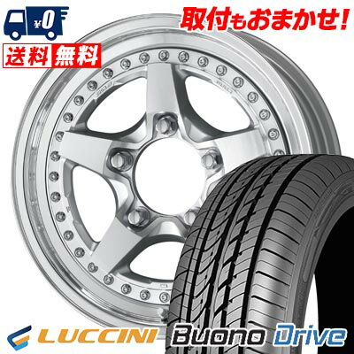 205/55R16 91V LUCCINI Buono Drive WORK CRAG GALVATRE2 サマータイヤホイール4本セット 【取付対象】