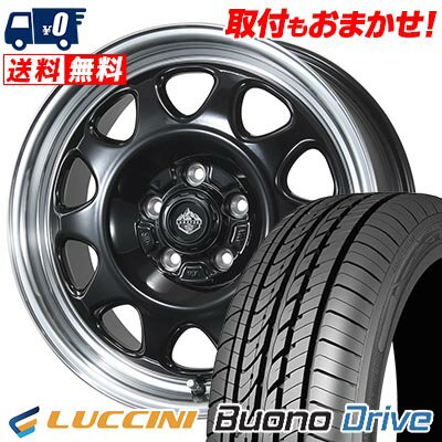 195/60R16 89H LUCCINI ルッチーニ Buono Drive LANDFOOT SWZ ランドフット SWZ サマータイヤホイール4本セット 【取付対象】