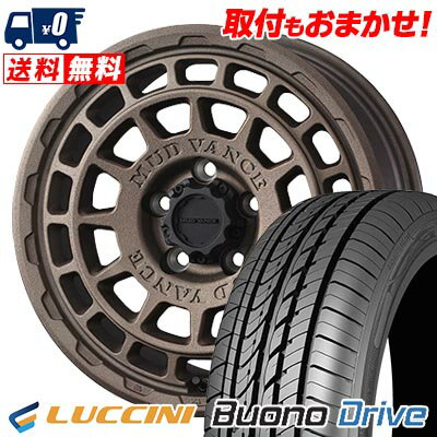 205/55R16 91V LUCCINI Buono Drive MUDVANCE X Type F サマータイヤホイール4本セット 【取付対象】