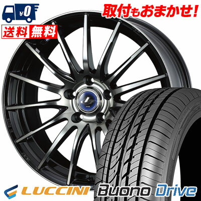 215/60R16 99H XL LUCCINI Buono Drive weds LEONIS NAVIA 05 サマータイヤホイール4本セット 【取付対象】