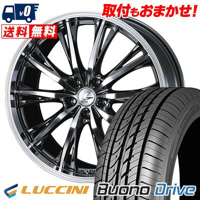 215/60R16 99H XL LUCCINI Buono Drive WEDS LEONIS RT サマータイヤホイール4本セット 【取付対象】
