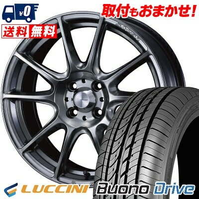 185/55R15 82V LUCCINI Buono Drive WedsSport SA-25R サマータイヤホイール4本セット 【取付対象】
