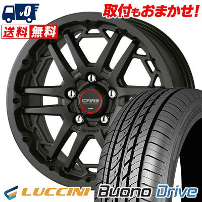 205/55R16 91V LUCCINI Buono Drive WORK CRAG T-GRABIC3 サマータイヤホイール4本セット 【取付対象】