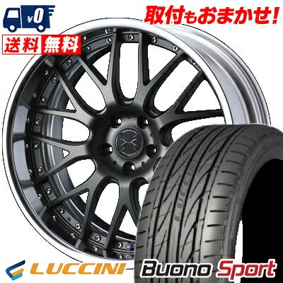 215/40R18 89W XL LUCCINI Buono Sport weds MAVERICK 709M サマータイヤホイール4本セット 【取付対象】