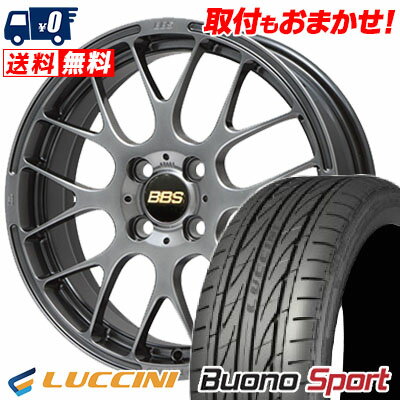 165/55R15 75V LUCCINI Buono Sport BBS RP サマータイヤホイール4本セット 【取付対象】