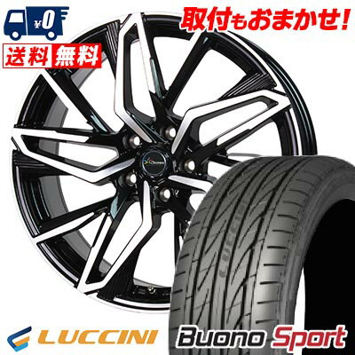 215/40R18 89W XL LUCCINI Buono Sport Chronus CH-112 サマータイヤホイール4本セット 【取付対象】