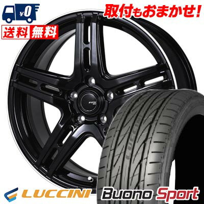 215/40R18 89W XL LUCCINI Buono Sport JP STYLE R52 サマータイヤホイール4本セット 【取付対象】