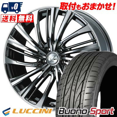 215/40R18 89W XL LUCCINI Buono Sport LEONIS FR サマータイヤホイール4本セット 【取付対象】