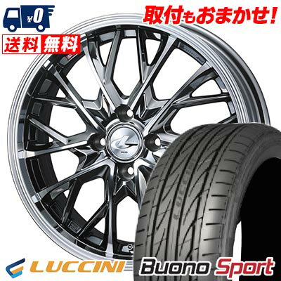 205/45R16 87V XL LUCCINI Buono Sport LEONIS MV サマータイヤホイール4本セット 【取付対象】