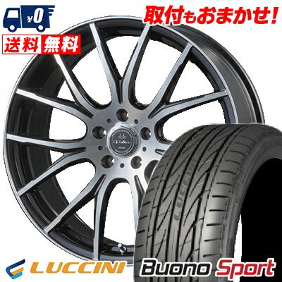 215/40R18 89W XL LUCCINI Buono Sport VOLTEC HYPER MS-7 サマータイヤホイール4本セット 【取付対象】