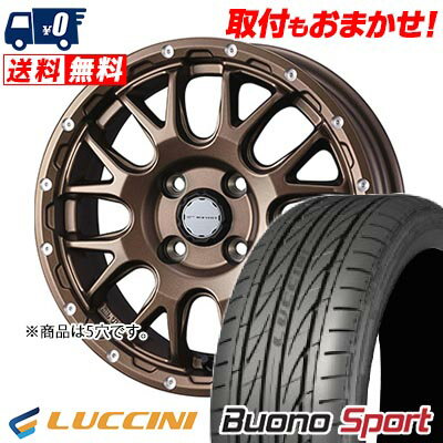 215/40R18 89W XL LUCCINI Buono Sport MUDVANCE 08 サマータイヤホイール4本セット 【取付対象】