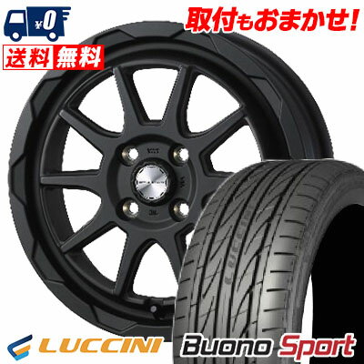 165/55R15 75V LUCCINI Buono Sport WEDS MUD VANCE06 サマータイヤホイール4本セット 【取付対象】