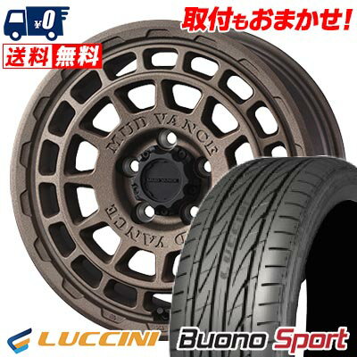 215/45R17 91W XL LUCCINI Buono Sport MUDVANCE X Type F サマータイヤホイール4本セット 【取付対象】