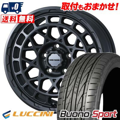 225/55R16 95V LUCCINI Buono Sport MUDVANCE X Type M サマータイヤホイール4本セット 【取付対象】