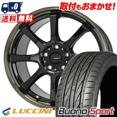 215/50R17 95W XL LUCCINI Buono Sport G・SPEED P-08 サマータイヤホイール4本セット 【取付対象】