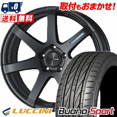 225/40R19 93Y XL LUCCINI Buono Sport ENKEI PerformanceLine PF-07 サマータイヤホイール4本セット 【取付対象】