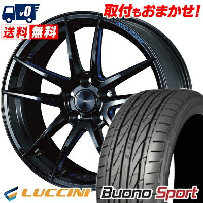 215/40R18 89W XL LUCCINI Buono Sport WedsSport RN-55M サマータイヤホイール4本セット 【取付対象】