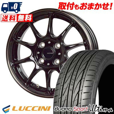 165/40R16 73V XL LUCCINI Buono Ultima G-SPEED P-07 サマータイヤホイール4本セット 【取付対象】