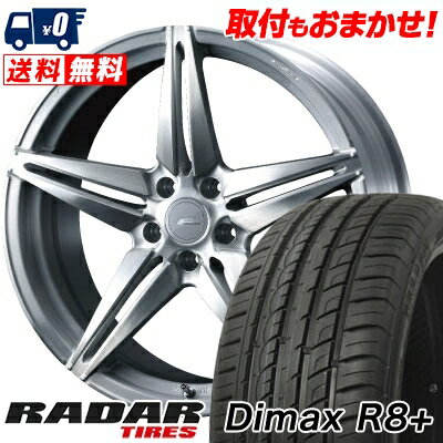 215/45R18 93Y XL RADAR DimaxR8+ WEDS F ZERO FZ-3 サマータイヤホイール4本セット 【取付対象】
