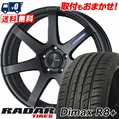 225/40R19 93Y XL RADAR Dimax R8+ ENKEI PerformanceLine PF-07 サマータイヤホイール4本セット 【取付対象】