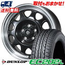 205/55R16 91V DUNLOP ダンロップ EC202L LANDFOOT SWZ ランドフット SWZ サマータイヤホイール4本セット 【取付対象】